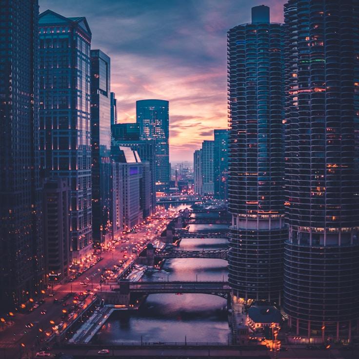 Sunset outdoors in United States